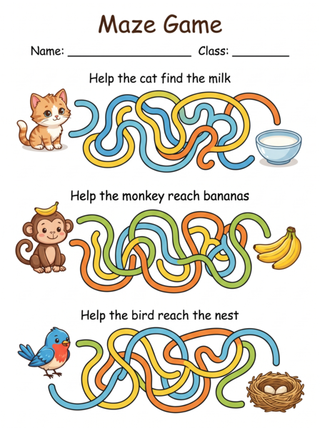 Tracing worksheet