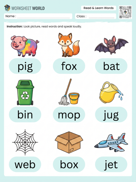 Learning worksheet